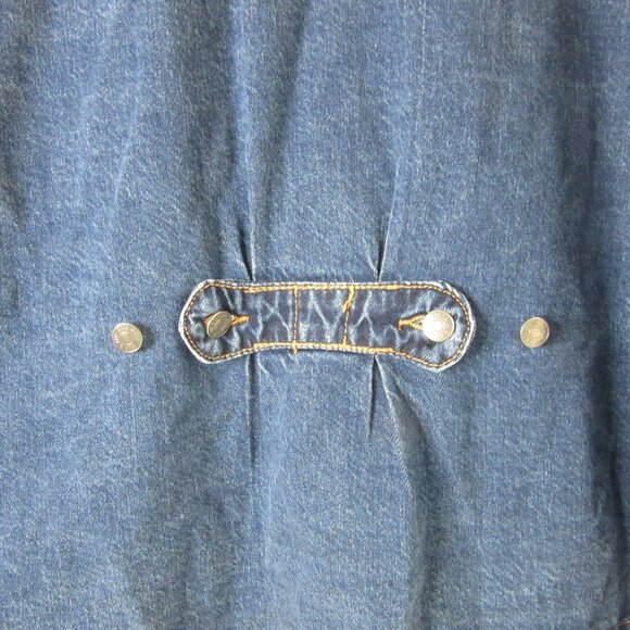 Ava & Viv Denim Shacket Blue Denim Barn Jacket Shirt Midweight Size 3X NWT - Picture 6 of 9